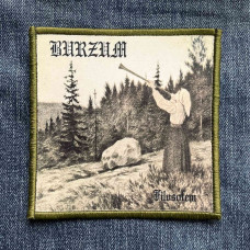 Нашивка Burzum - Filosofem друкована зелена кайма