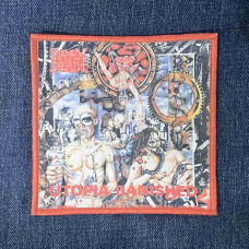 Нашивка Napalm Death - Utopia Banished друкована червона кайма