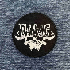 Нашивка Danzig White Logo вишита кругла