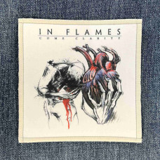 Нашивка In Flames - Come Clarity друкована біла кайма