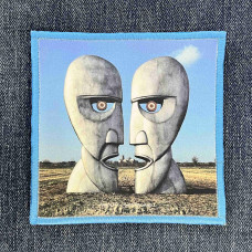 Нашивка Pink Floyd - The Division Bell друкована блакитна кайма
