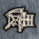 Нашивка Death White Logo вишита фігурна на липучці