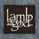 Нашивка Lamb Of God White Logo вишита на липучці