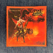 Нашивка Ozzy Osbourne - The Ultimate Sin друкована червона кайма