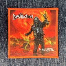 Нашивка Destruction - Diabolical друкована червона кайма