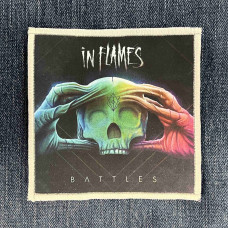 Нашивка In Flames - Battles друкована біла кайма