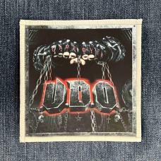 Нашивка U.D.O. - Game Over друкована біла кайма
