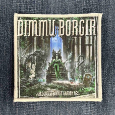 Нашивка Dimmu Borgir - Godless Savage Garden друкована біла кайма