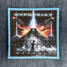Нашивка Hypocrisy - Worship друкована блакитна кайма