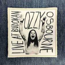 Нашивка Ozzy Osbourne - Live At Budokan друкована біла кайма