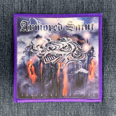 Нашивка Armored Saint - Punching The Sky друкована фіолетова кайма
