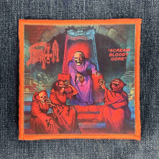 Нашивка Death - Scream Bloody Gore друкована червона кайма