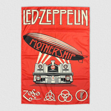 Прапор Led Zeppelin - Mothership червоний