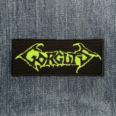 Нашивка Gorguts Black/Green Logo вишита