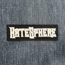 Нашивка HateSphere White Logo вишита