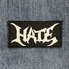 Нашивка Hate White Logo вишита