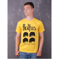 Футболка The Beatles - A Hard Day's Night жовта