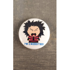 Значок металевий круглий  South Park I'm Emoboy!!!!!