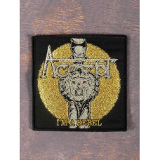 Нашивка Accept - I'm A Rebel Black ткана