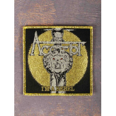 Нашивка Accept - I'm A Rebel Gold ткана