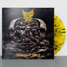 Defeated Sanity - Chronicles Of Lunacy LP (Gatefold Transparent Yellow With Black Splatter Vinyl)