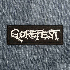Нашивка Gorefest White Logo вишита