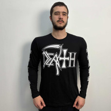 Лонгслів Death Logo White (B&C) чорний