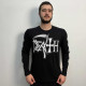 Лонгслів Death Logo White (B&C) чорний