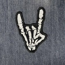 Нашивка Devil Horns Sceleton вишита