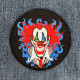 Нашивка Scary Clown вишита кругла на липучці