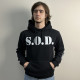 Худі S.O.D. - Speak English Or Die (B&C) чорне
