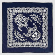 Бандана Коловорот Skull Mask And Paisley синя
