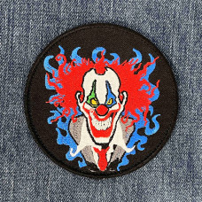 Нашивка Scary Clown вишита кругла