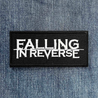 Нашивка Falling In Reverse White Logo вишита