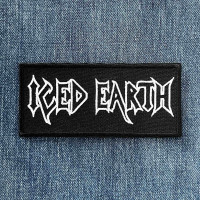 Нашивка Iced Earth White Logo вишита