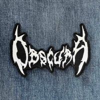 Нашивка Obscura White Logo вишита фігурна