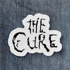 Нашивка The Cure Logo біла вишита фігурна