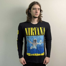 Лонгслів Nirvana - Nevermind (Album Cover) (B&C) чорний