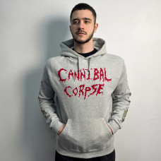Худі Cannibal Corpse Logo (B&C) світло-сіре меланж