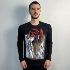 Лонгслів Death - Human (B&C) чорний