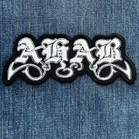 Нашивка Ahab White Logo вишита фігурна
