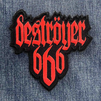 Нашивка Destroyer 666 Red Logo вишита фігурна