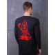 Лонгслів Absu - Barathrum: V.I.T.R.I.O.L. Baphomet Red (FOTL) чорний