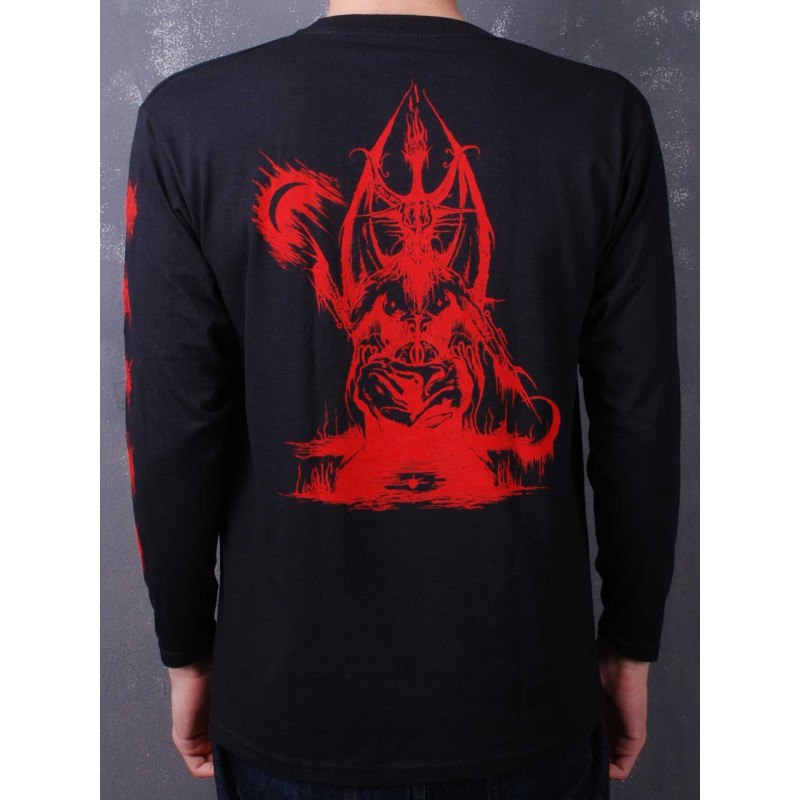 Лонгслів Absu - Barathrum: V.I.T.R.I.O.L. Baphomet Red (FOTL) чорний