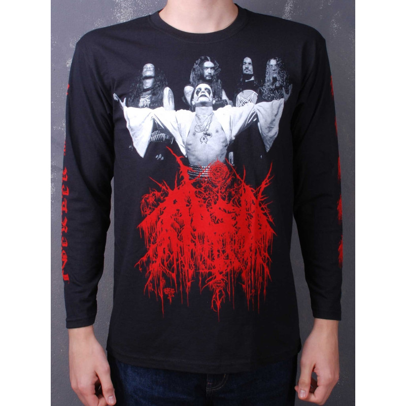 Лонгслів Absu - Barathrum: V.I.T.R.I.O.L. Baphomet Red (FOTL) чорний
