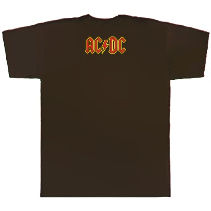 Футболка AC/DC - AUSTRALIA-EST-1973 коричнева