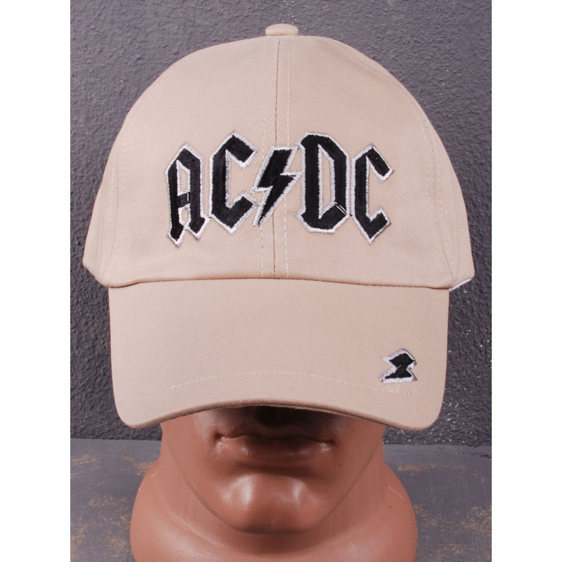 Бейсболка AC/DC Logo бежева