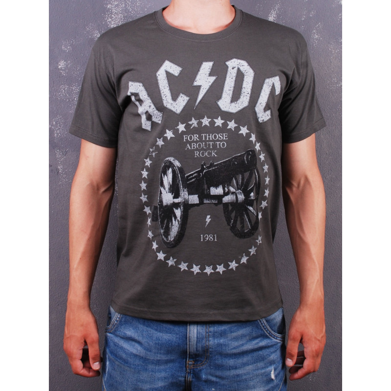 Футболка AC/DC - For Those About To Rock сіра
