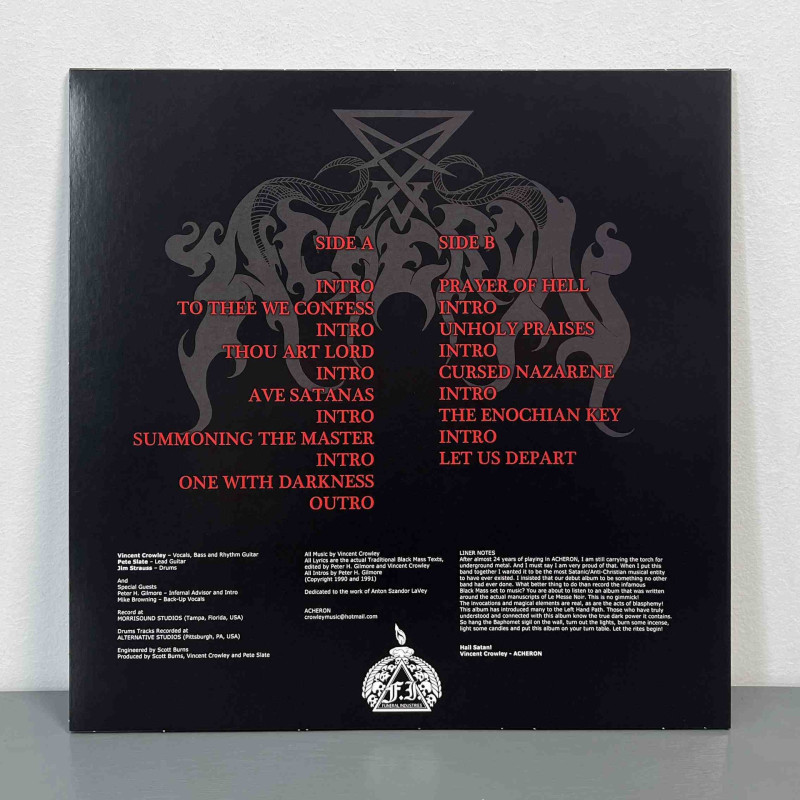 Acheron - Rites Of The Black Mass LP (White Vinyl)