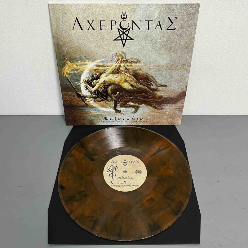 Acherontas - Malocchio - ​The Seven Tongues Of Δahmωn LP (Orange Translucent w/ Black Smoke Vinyl)